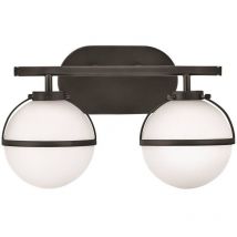 Hinkley - Elstead Hollis Applique de salle de bain noire, IP44