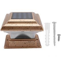 Lampe de sécurité de jardin à énergie solaire, éclairage d'extérieur étanche pour poteau de jardin (lumière blanche)