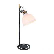 Lampe de table 1xE27 en Verre blanc