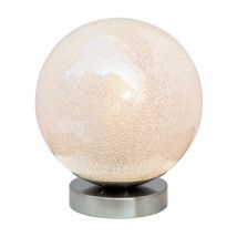 Lampe de table 1xE27 Sphère avec Verre dépoli