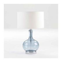 Fijalo - Lampe de Table 25x25x45 Verre Bleu Sans Écran