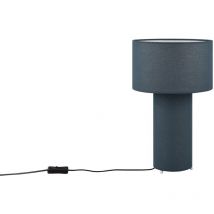Trio Leuchten - Lampe design, Lampe de table 40 cm bale Bleu en Fabric, trio
