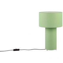 Trio Leuchten - Lampe design, Lampe de table 40 cm bale Vert en Fabric, trio