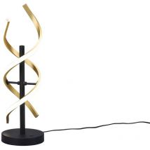 Frankystar - Lampe de Table à led Sequence en Métal en Laiton et Noir avec Réglage de l'Intensité et de la Température de Couleur de la Lumière,