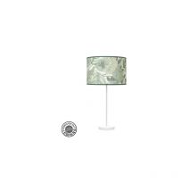 Fabrilamp - Lampe de table Alto Moda 1xe27 Blanc/Feuille Verte 63x30x 30cm