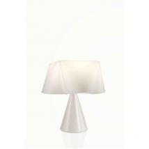 Linea Zero - Lampe de Table Blanche en Plastique Cm. 28x32h