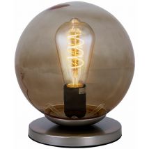 Briloner - Lampe de bureau design boule de verre salle de travail lecture lampe d'appoint fumée 7010-014