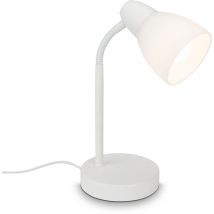 Lampe de table BRILONER LEUCHTEN MASANI, 40 W, IP20, blanc, métal-verre, excl. 1x E14, Ø 18,5 cm