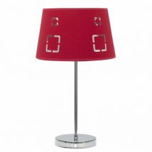 Fabrilamp - fab 122171007 Plateau de table Celaya 1xe14 rouge