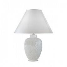 Chiara - Lampe de table Lifestyle Fabric Tapered Shade Blanc, 1x E27 - Kolarz