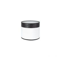 Fabrilamp - Lampe de Table Cloe Blanc/Bois Noir E14 (Ø17x17x14cm)