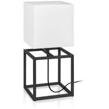 Markslojd - cube - Lampe de table d'intérieur à 1 lumière noire, E27