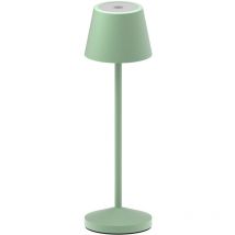 Lumisky - Lampe de table sans fil emily Vert olive Aluminium H25cm