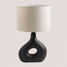 Lampe de Table en Céramique Bycui Sklum Noir