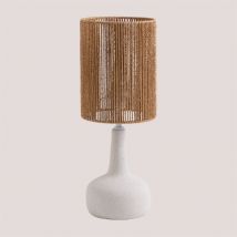 Lampe de table en céramique Tiltil Sklum Blanc Gardenia