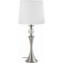 Lampe de table en métal gris