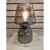 Lampe de table – Naska – Verre fumé – E27 – 28W – Luminaire d'intérieur