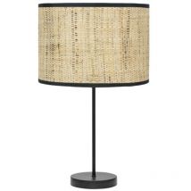 Lampe de table haute Natasha 1xe27 noir/roseau 63x30x30 Cm