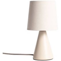 Lampe à poser céramique Alban beige ø 13cm