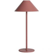 Lampe à poser intérieur/extérieur led sans fil rechargeable Adam terracotta h 135cm ø 19cm