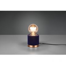 Iperbriko - Lampe de Table Judy Velours Bleu Ø11 cm Trio Lighting