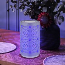 Globo Lighting - Lampe de table Lampe d'appoint Lampe de chevet Batterie Changement de couleur rvb led Tactile Gris