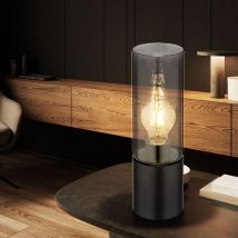 Globo - Lampe de table, lampe de bureau, lampe d'appoint, lampe de chambre, touche noire