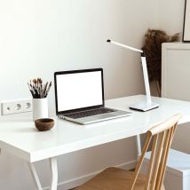 Fischer&honsel - Lampe de table lampe de bureau variateur tactile led lampe lumière du jour argent h 79 cm