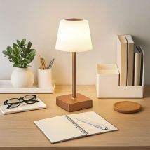 Lampe de table lampe de chevet lampe de salon champagne variateur tactile led 25,5 cm