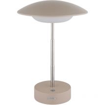Globo Lighting - Lampe de table Touchdimmer Lampe de lecture led Lampe de table réglable en hauteur Lampe de chevet marron, 1W 40lm blanc chaud, DxH