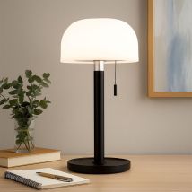 Lampe de table lampe d'extérieur LED lampe de table IP44 interrupteur à tirette noir USB-C