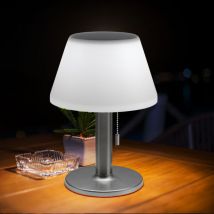 Lampe de table lampe solaire lampe d'extérieur lampe de terrasse lampe de table balcon, IP44 résistant aux éclaboussures batterie interrupteur à