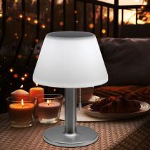 Etc-shop - Lampe de table, lampe solaire, lampe d'extérieur, lampe de terrasse, lampe de table, balcon, IP44 étanche aux éclaboussures, interrupteur