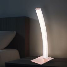Lampe de table led lampe arc lampe de chevet cuivre lampe de lecture salon, 1x 5W 360lm 3000K, LxH 15x 37 cm