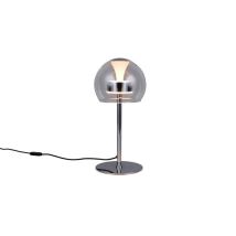 Lampe De Table Led Lampe De Chevet Métal Chromé Fonction Mémoire Dimmable D 16 Cm