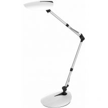 Wofi - Lampe de table chambre à coucher led lampe de table bureau lampe de chevet moderne avec articulations réglables, verre métallique, 1x 9W 650lm