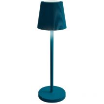 Bot Lighting - Lampe de table led rechargeable IP54 mod. Emma couleur bleu pétrole