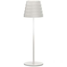 Lampe de table LED rechargeable IP54 mod. Maya couleur blanc