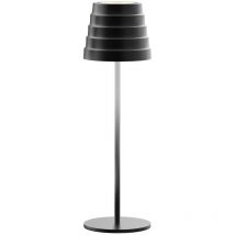 Lampe de table LED rechargeable IP54 mod. Maya couleur noir