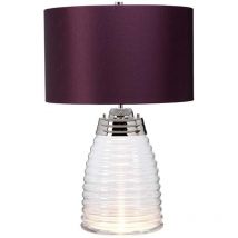 Tischleuchte Beistelllampe Lila Tischlampe Schlafzimmerleuchte led h 64,3cm