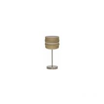 Fabrilamp - Lampe de table Natalia 1xe14 Cuir/sac-beige 43x17x17 Cm