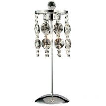 Inspired Nico Lampe de table 3 lumières G4 chrome poli/cristal, non compatible LED/CFL