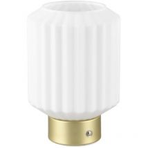 Reality Leuchten - Lampe de table rechargeable en verre et métal Lord
