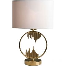 Lampe de table Saida et Or et Beige