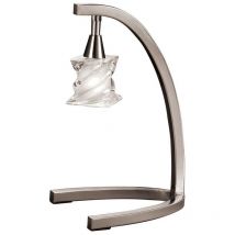 Diyas - Inspired Mantra Salomon sn Lampe de table Salomon à 1 lumière G9, nickel satiné