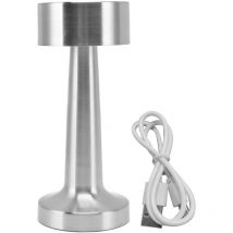 ZY - Jeffergarden Haofy Lampe de Bureau à intensité Variable, Surface de Lampe de Table sans Fil à 3 Vitesses Argentée Base Antidérapante Galvanisée