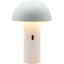 Lumisky - Lampe de table sans fil led tod white Blanc Metal H28CM