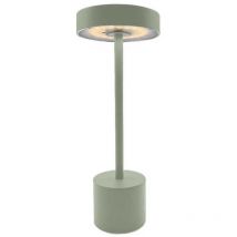 Lumisky - Lampe de table sans fil touch led roby olive Vert olive Aluminium H30cm