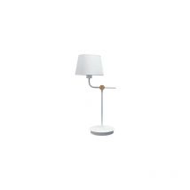 Cristalrecord - Lampe de table Solor Blanc+Or 1xE27