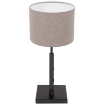 Steinhauer - Lampe de table lampe d'appoint lampe de bureau métal tissu interrupteur rotatif beige
